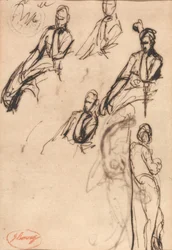 Seated and Standing Figures